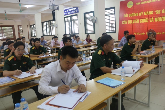 Đào tạo 5S cho Trung Tâm Quốc Phòng Đại Học Quốc gia Hà Nội